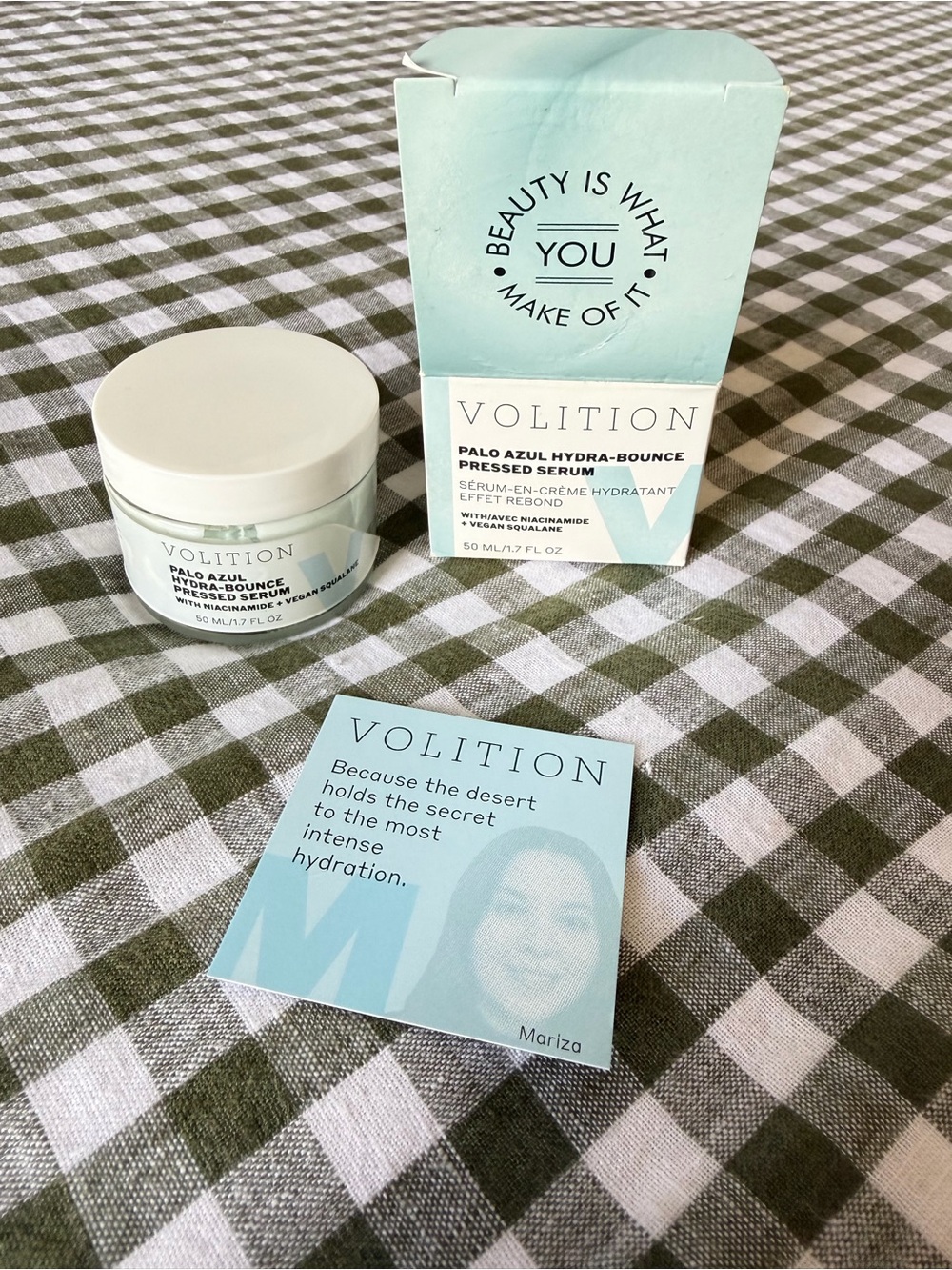 Volition Palo Azul Hydra-Bounce Pressed Serum - Light Aqua